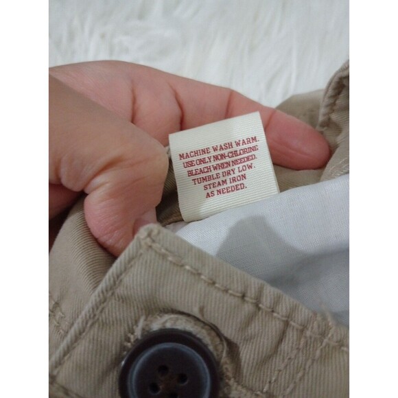 Arizona Jeans Two Shorts  Khaki Beige Cargo Pockets Classic Fit Size 26 - Picture 15 of 16